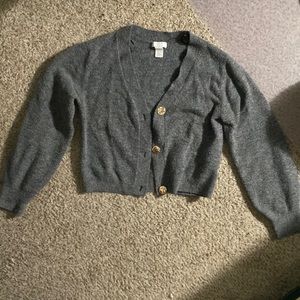 h&m gray sweater